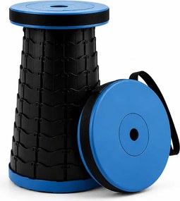 Scaun de camping CAMPIO telescopic 45 cm, albastru