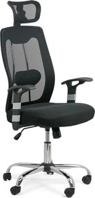Scaun ergonomic OFF 988 negru, tetieră și suport lombar reglabil