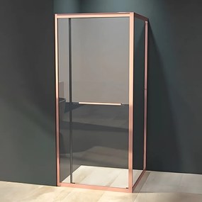 Firenze Cabină de duș Rose Gold 6mm 80cm
