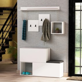 Set mobilier pentru hol Horton (Alb). 1071789