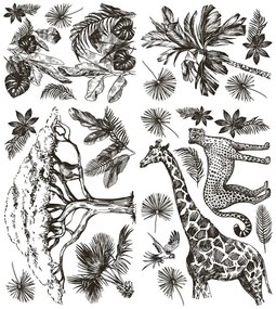 Autocolante decorative pentru perete Ambiance Savanna