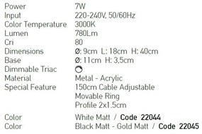 Pendul LED, Lustra suspendata moderna Lord