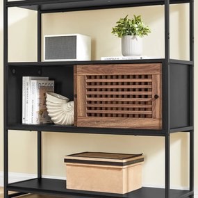 Raft E1121 BK, metal, negru