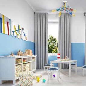 Lustr LED pentru copii OXFORD 4xE27/10W/230V montat pe tavan