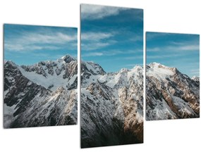 Tablou cu vârfuri înzăpeziți, Fiordland (90x60 cm)