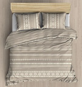 Lenjerie de bumbac MANACOR maro Dimensiunile lenjeriei: 2 buc 70 x 90 cm | 200 x 220 cm