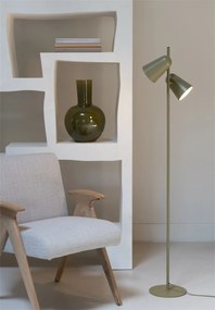 Lampa de podea cu doua spoturi directionabile Salamanca verde maslina