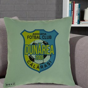 Perna Personalizata AFC Dunarea Calarasi 2005 Fotbal, 40x40 cm, Verde, Husa Detasabila, Perna Inclusa, BEKZ®