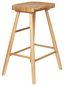 Scaun de bar în culoare naturală din lemn de stejar (înălțime șezut 65,5 cm) Vander – White Label