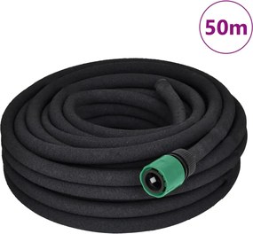 vidaXL Furtun pentru grădină cu micropori cu conector 1/2" 50 m