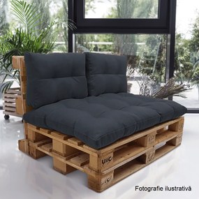 Perne pentru mobilier din paleţi, gri închis, ARYO