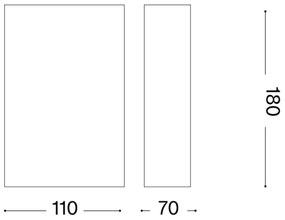 Aplică Ideal Lux FLASH 1xG9/40W/230V alb