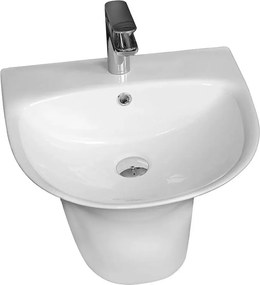 Lavoar suspendat alb Fluminia Cassio 48 cm