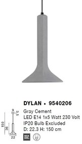 Lustra/Pendul din ciment DYLAN