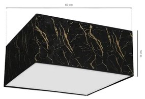 Plafonieră SENSO 2xE27/60W/230V negru