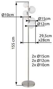 Lustră LED pe cablu Globo 56140-6S RIHA 6xG9/3,5W/230V alb