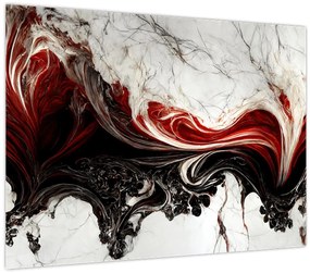 Tablou pe sticlă - Abstracție modernă (70x50 cm)