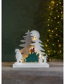 Decorațiune luminoasă albă de Crăciun Forest Friends – Star Trading