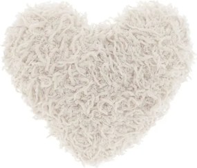 Perna decorativa ROMEO HEART 45x45 cm, crem