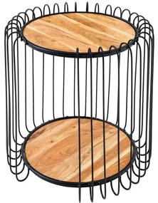 Masuta de cafea, Metal, Lemn, TRUE ELEMENTS 50cm