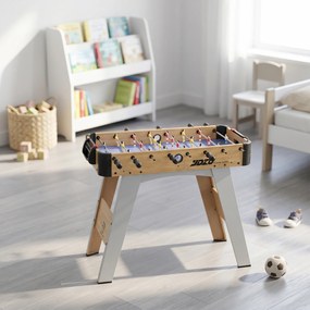 SPORTNOW Fotbal de Masă: Mini Masă de 89 cm, 2 Indicatoare Manuale de Scor, Mov | Aosom Romania