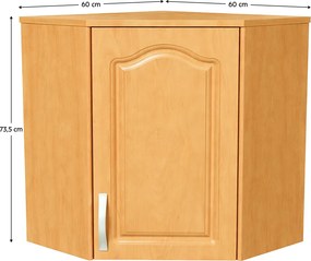 Dulap de sus, arin, de dreapta, LORA MDF NEW KLASIK W60/61
