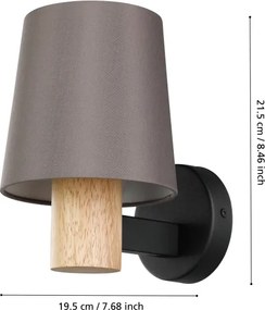 Aplică EDALE 1xE27/40W/230V Eglo 43783