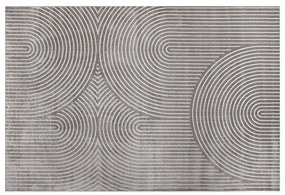 Covor gri din viscoză 140x200 cm Geode – douceur d'intérieur