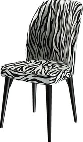 Set masa extensibila cu 6 scaune tapitate Homs ,masa m bej,zebra 250-30650,170 x 80 cm