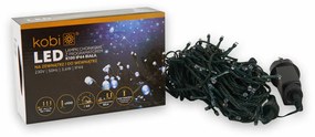 Sir luminos 100 leduri, 10 metri, 7 programe, 3.6W, lumina rece, Kobi