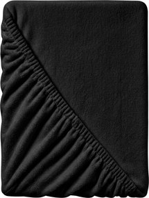 Cearsaf Cocolino microplus cu elastic 90x200 cm negru