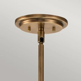 Quintiesse QN-SOMERSET-P-O-HB - Lustră SOMERSET pe tijă, 1xE27/60W/230V, finisaj bronz