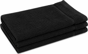 Prosop de maini Classic 30x30 cm negru, 100% bumbac