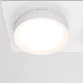 Spot incastrabil design tehnic Hoop 2 alb