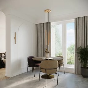 Aplică Sollux SL.1179 PASTELO 2xG9/8W/230V auriu