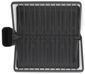 Scurgător de vase gri închis cu două nivele din metal 37x33 cm – Brabantia