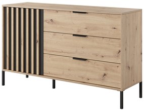 Comodă Tallin 138 (Stejar artisan + antracit). 1071400