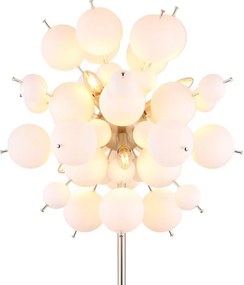 Lampadar design modern UDO 6L nickel/alb