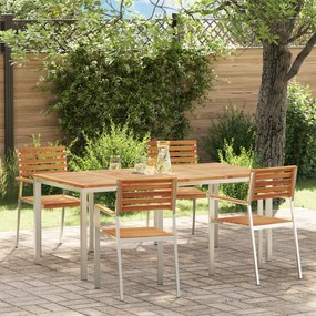 vidaXL Set de masă pentru grădină 5 pcs