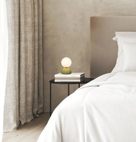 Veioza din ceramica, Design Minimalist, PLASTER GREEN, ZB-2589