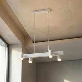 Brilagi - Lustra LED RGBW reglabilă pe cablu SELE 4xGU10/6,5W/230V albă