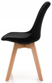 Scaune de sufragerie 4buc stil scandinav Black Glamor