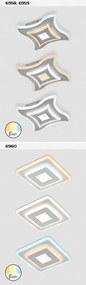 Plafoniera LED design modern Taneli 20x20cm
