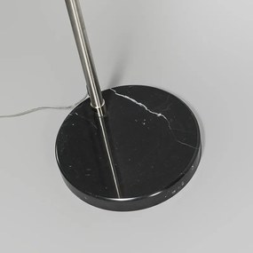 Lampă modernă arc din oțel cu bază de marmură - XXL
