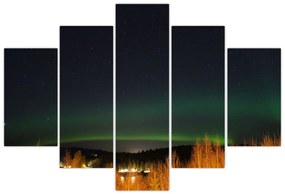 Tablou cu aurora borealis (150x105 cm)