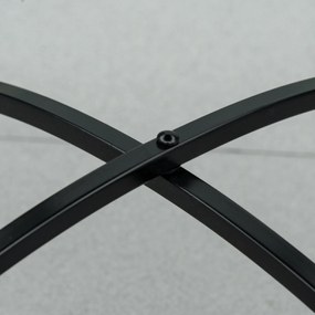 Outsunny Masa Rotunda Stil Bistro de 60 cm cu Mozaic pentru Gradina, Veranda, Exterior, Balcon, Gri | Aosom Romania