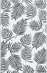 vidaXL Covor de exterior, ARAKIL alb și negru, 80x150 cm, PP