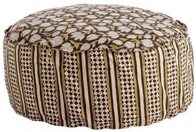 Taburet rotund, cu motiv floral, 65x25 cm, Calais, Bizzotto