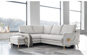 Colțar bej extensibil (cu colț pe partea stângă ) Charming Charlie – Miuform