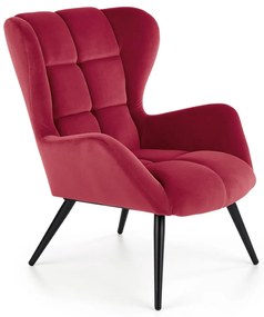 Fotoliu Tyrion velvet bordo H91 cm
